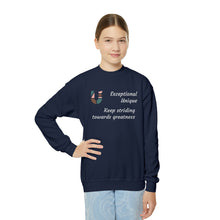Load image into Gallery viewer, Keep striding towards greatness Sweatshirt - Youth