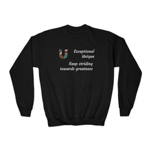 Load image into Gallery viewer, Keep striding towards greatness Sweatshirt - Youth